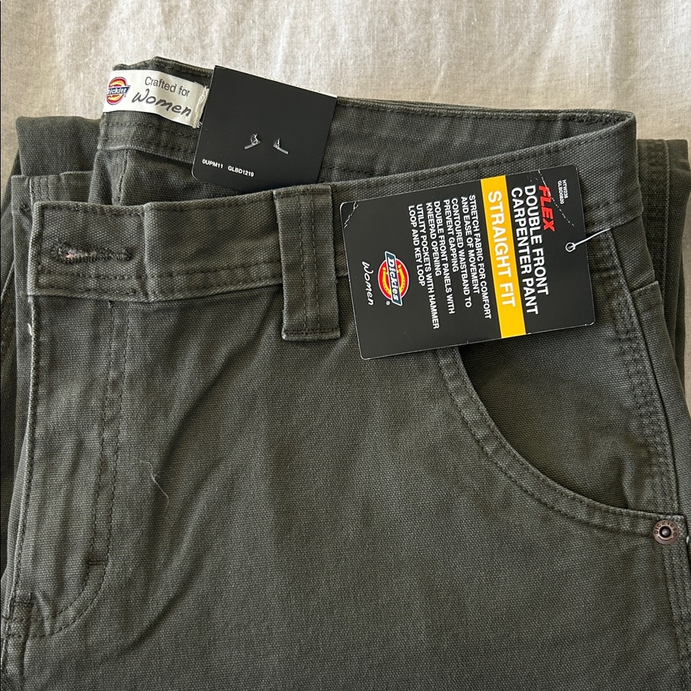 Dickies Women’s Dark Green/Brown Cargo Pants - Picture 7 of 9
